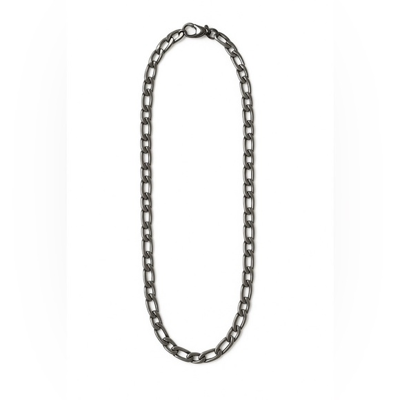 None Other - Stainless Steel Figaro Chain Necklace 24”